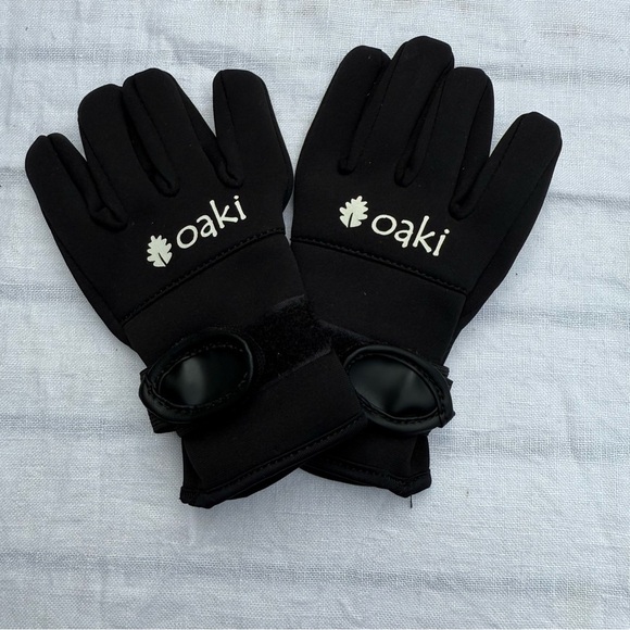 Oaki Black Kids neoprene trail Gloves - Picture 1 of 5
